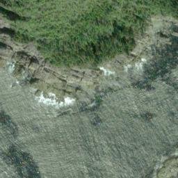 Satellite imagery of Cape Chirikof, US