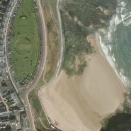Satellite imagery of Tynemouth Castle, GB