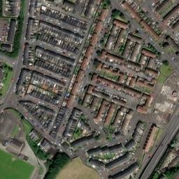 Satellite imagery of Walker's Monument and the Apprentice Boy's Memorial Hall, GB