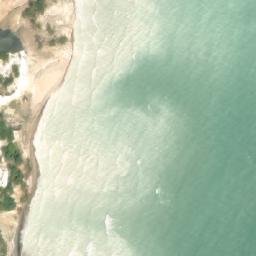 Satellite imagery of Møns Klint, DK