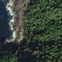 Satellite imagery of Cape Augustine, US