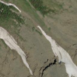 Satellite imagery of Pyramid Peak, CA