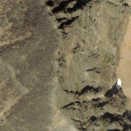 Satellite imagery of The Shark's Fin, CA