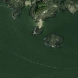 Satellite imagery of Lucy Islands North Light, CA