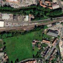 Satellite imagery of Malton Castle, GB