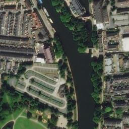 Satellite imagery of York Castle, GB