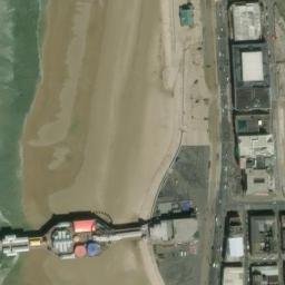 Satellite imagery of Blackpool Tower, GB