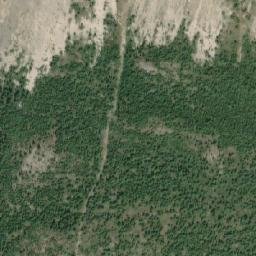 Satellite imagery of Llama Mountain, CA