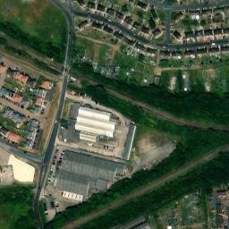 Satellite imagery of Pontefract Castle, GB