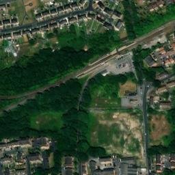 Satellite imagery of Pontefract Castle, GB