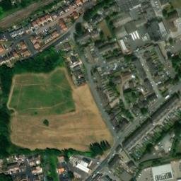 Satellite imagery of Pontefract Castle, GB