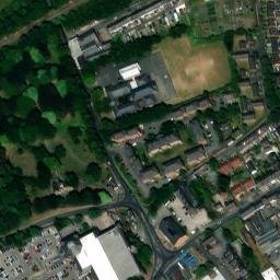 Satellite imagery of Pontefract Castle, GB
