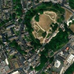 Satellite imagery of Pontefract Castle, GB