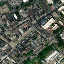 Satellite imagery of Pontefract Castle, GB