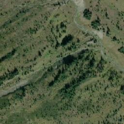 Satellite imagery of Snake Indian Pass, CA