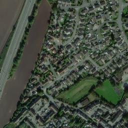 Satellite imagery of Rhuddlan Castle, GB