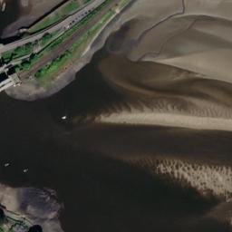 Satellite imagery of Conwy Castle, GB