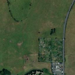 Satellite imagery of Beaumaris Castle, GB