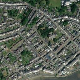 Satellite imagery of Beaumaris Castle, GB