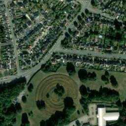 Satellite imagery of Tapton Motte, GB