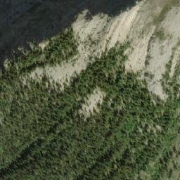 Satellite imagery of Carcajou Pass, CA