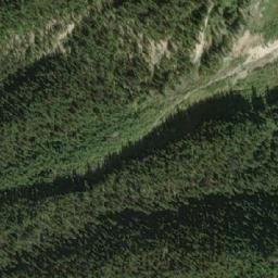 Satellite imagery of Carcajou Pass, CA
