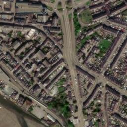 Satellite imagery of Caernarfon Castle, GB