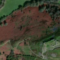 Satellite imagery of Dinas Bran Castle, GB