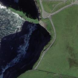 Satellite imagery of Cliffs of Moher, IE