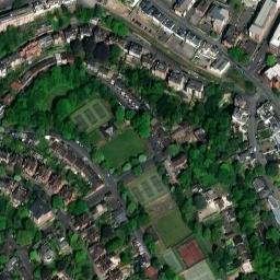 Satellite imagery of Nottingham Castle, GB