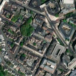 Satellite imagery of Nottingham Castle, GB