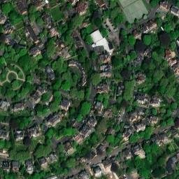 Satellite imagery of Nottingham Castle, GB