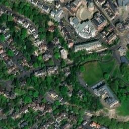 Satellite imagery of Nottingham Castle, GB