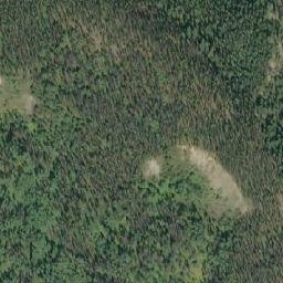 Satellite imagery of Yellowhead Pass, CA