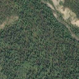 Satellite imagery of Yellowhead Pass, CA