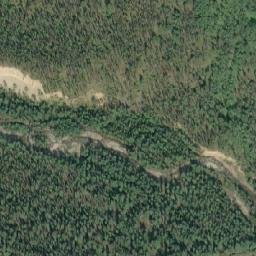 Satellite imagery of Yellowhead Pass, CA