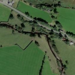 Satellite imagery of Moel Part mound, GB