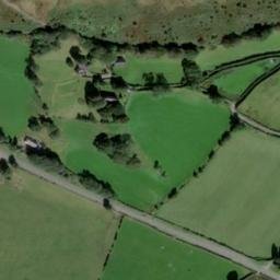 Satellite imagery of Moel Part mound, GB