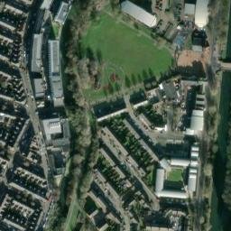 Satellite imagery of Leicester Castle, GB