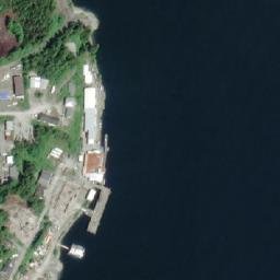 Satellite imagery of Klemtu Point, CA
