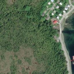 Satellite imagery of Klemtu Point, CA