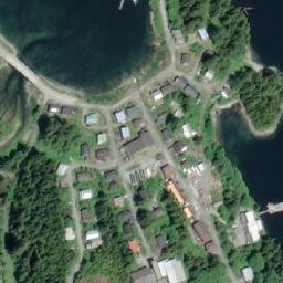 Satellite imagery of Klemtu Point, CA