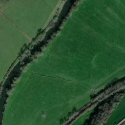 Satellite imagery of Cefn Bryntalch Motte, GB