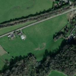 Satellite imagery of Cefn Bryntalch Motte, GB