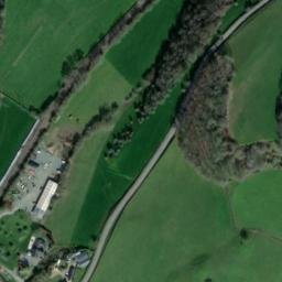 Satellite imagery of Cefn Bryntalch Motte, GB