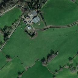 Satellite imagery of Cefn Bryntalch Motte, GB