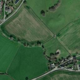 Satellite imagery of Cefn Bryntalch Motte, GB