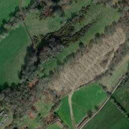 Satellite imagery of Dolforwyn Castle, GB
