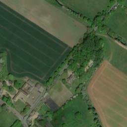 Satellite imagery of Fotheringhay Castle, GB