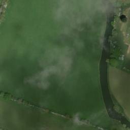 Satellite imagery of Fotheringhay Castle, GB
